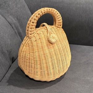 Cult Gaia Millie Rattan Bag